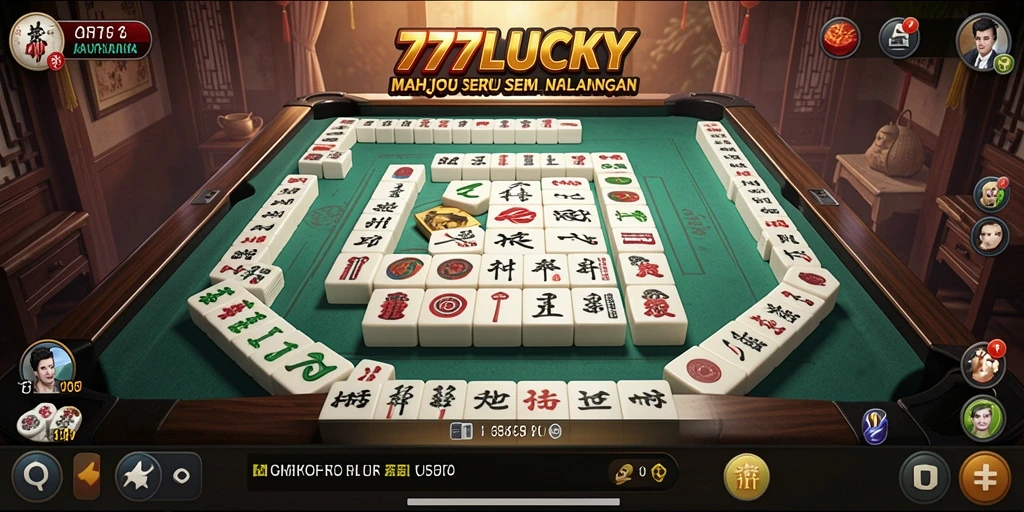 Screenshot gameplay <strong>777LUCKY</strong> yang menampilkan suasana bermain Mahjong yang seru.