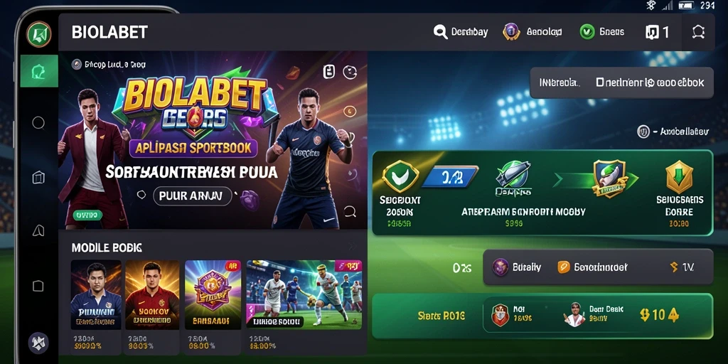 Tampilan utama <strong>BIOLABET</strong> menampilkan berbagai pilihan taruhan olahraga.