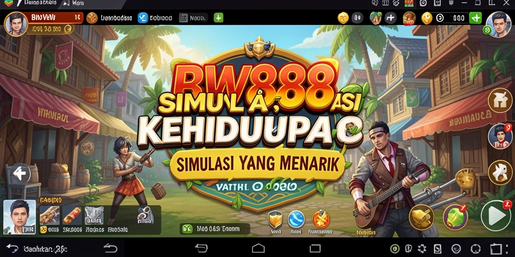 Tampilan gameplay BW888 dengan elemen simulasi yang menarik.
