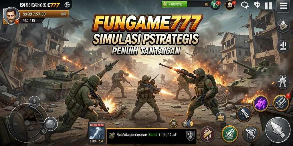 Tangkapan layar menunjukkan pertempuran mendebarkan dalam <strong>FUNGAME777</strong>.
