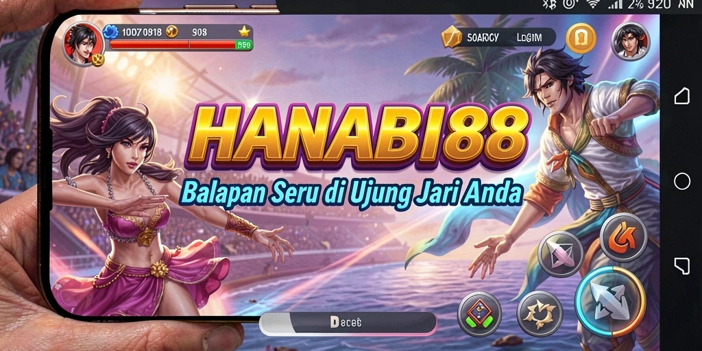 Tampilan menarik dari balapan seru dalam HANABI88.