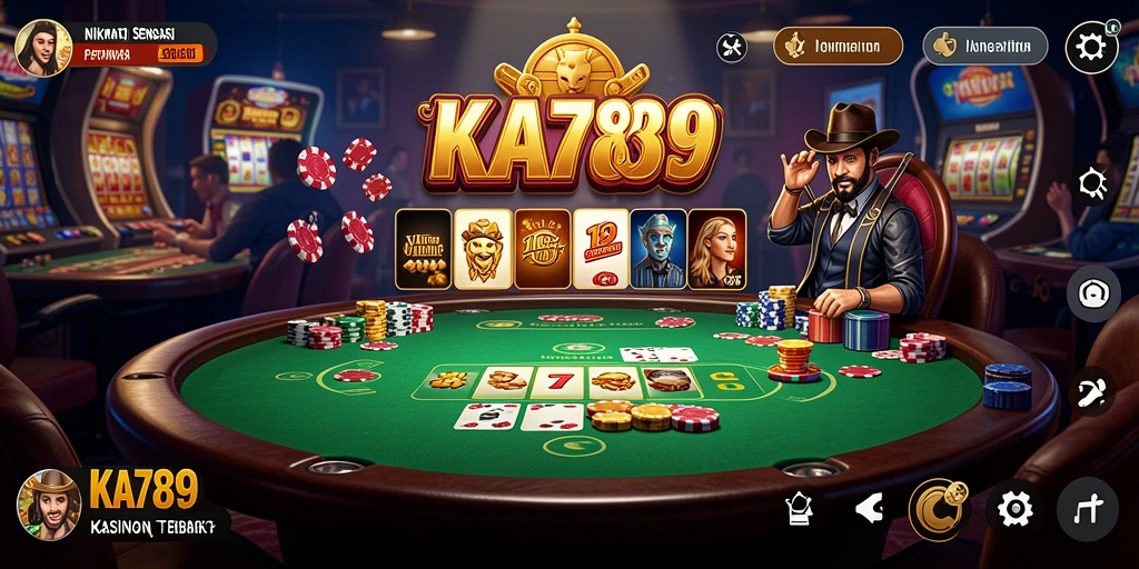 Tangkapan layar gameplay KA789 menampilkan suasana Kasino yang mendebarkan.