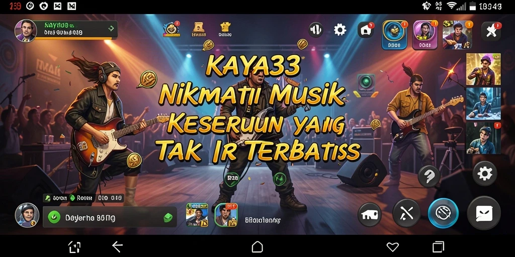 Tampilan gameplay KAYA33 yang menarik dengan berbagai fitur musik.
