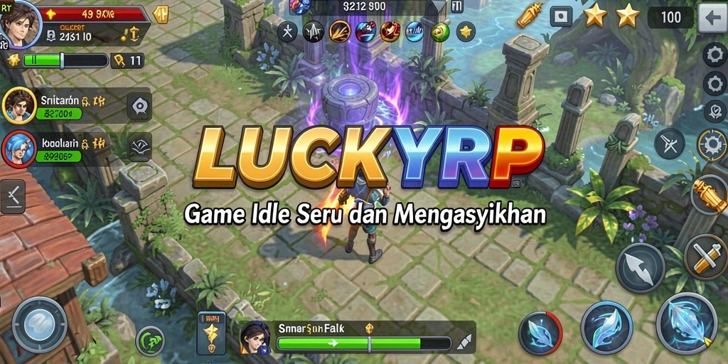 Tampilan gameplay seru dan mengesankan di LUCKYRP.