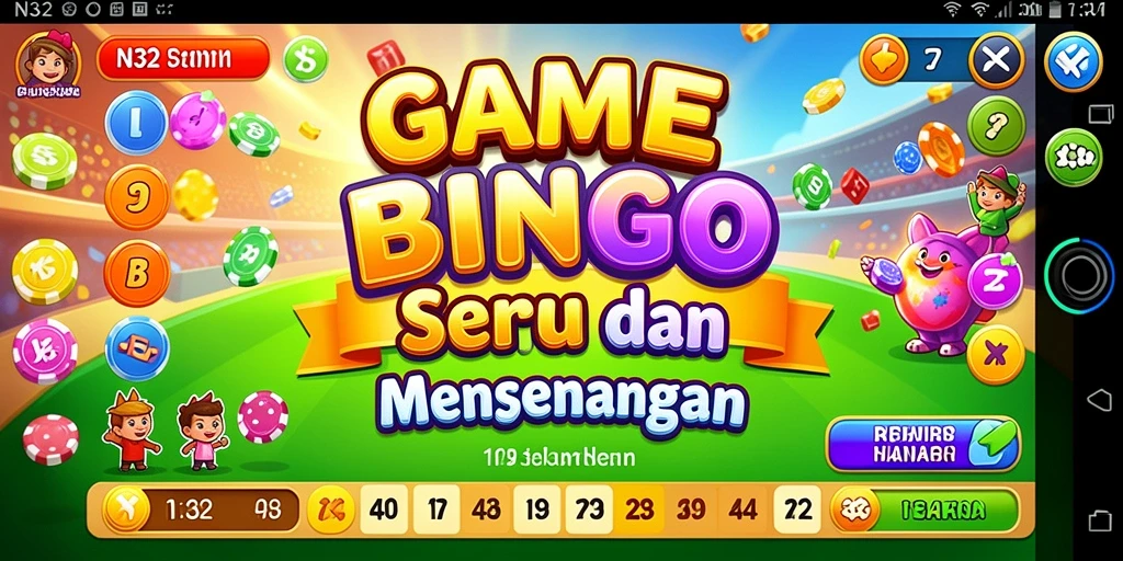 Tampilan gameplay menarik dalam N32 saat bermain Bingo.