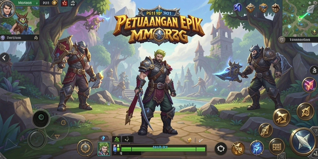 Screenshot gameplay PG11 menampilkan aksi seru dalam pertempuran MMORPG.