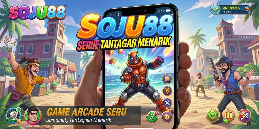 Screenshot gameplay seru dari SOJU88 yang menunjukkan aksi menegangkan.