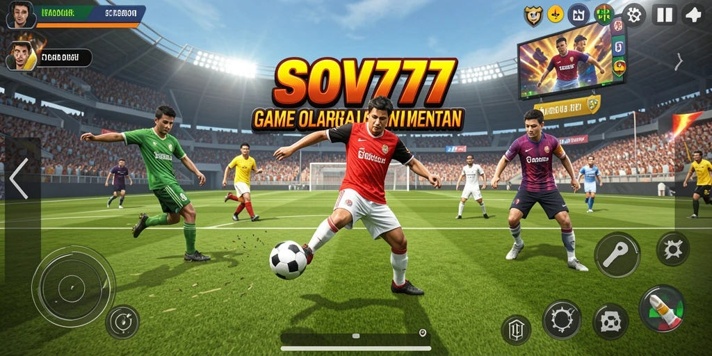Tampilan screenshot menampilkan aksi seru dalam game olahraga SOV777.