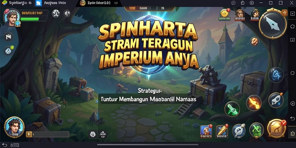 Tampilan screenshot dari gameplay SPINHARTA yang strategis dan mendalam.