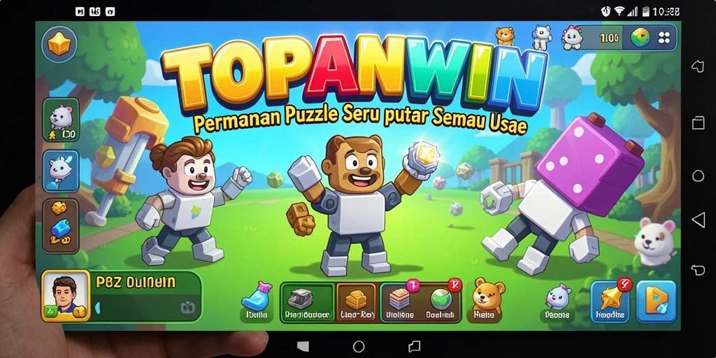 Tangkapan layar gameplay <strong>TOPANWIN</strong> menampilkan tantangan puzzle yang menarik.