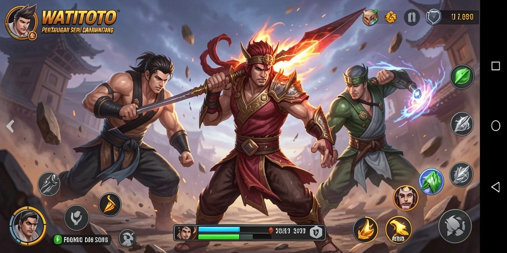 Tampilan tangkapan layar gameplay WATITOTO yang mendebarkan dan realistis.