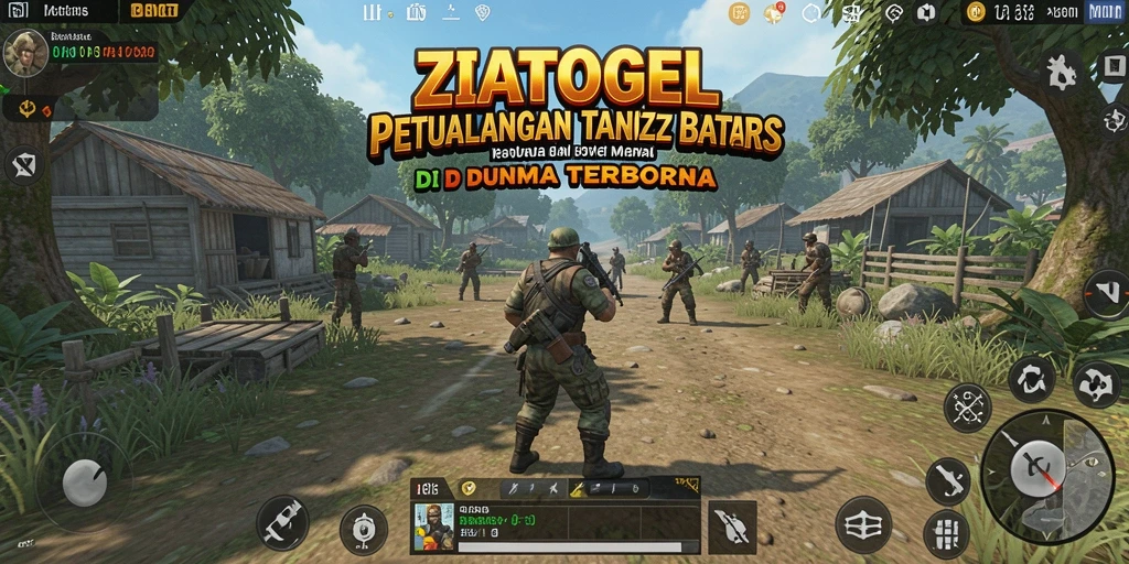Gameplay ZIATOGEL menampilkan petualangan seru di dunia terbuka.