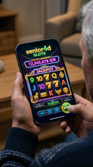 Pengguna menjelajahi berbagai aplikasi di senior4d dengan mudah.